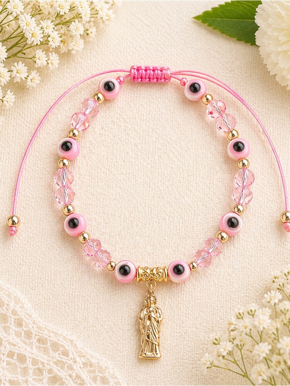 St Jude Evil Eye  Bracelet